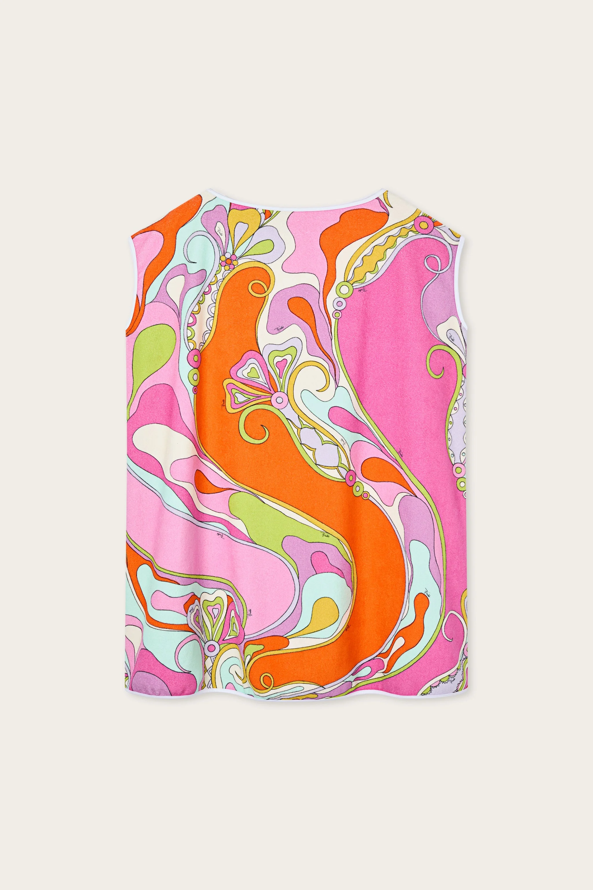 ORCHIDEE PRINT COTTON TERRY DRESS - 1