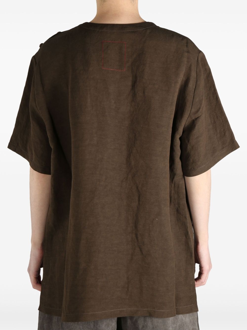 press-stud fastening T-shirt - 5