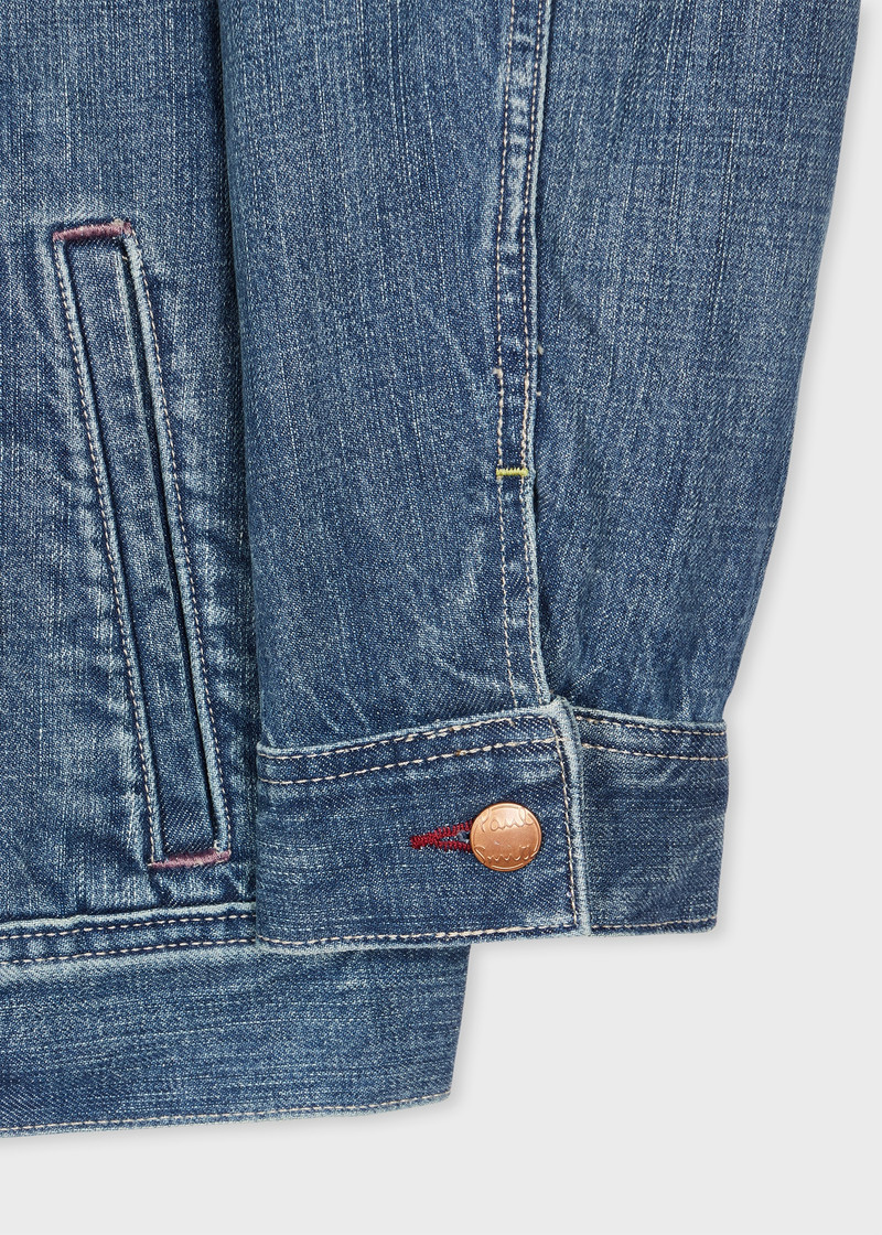 Paul Smith + Lee® Mid Antique-Wash Selvedge Storm 라이더 자켓 3