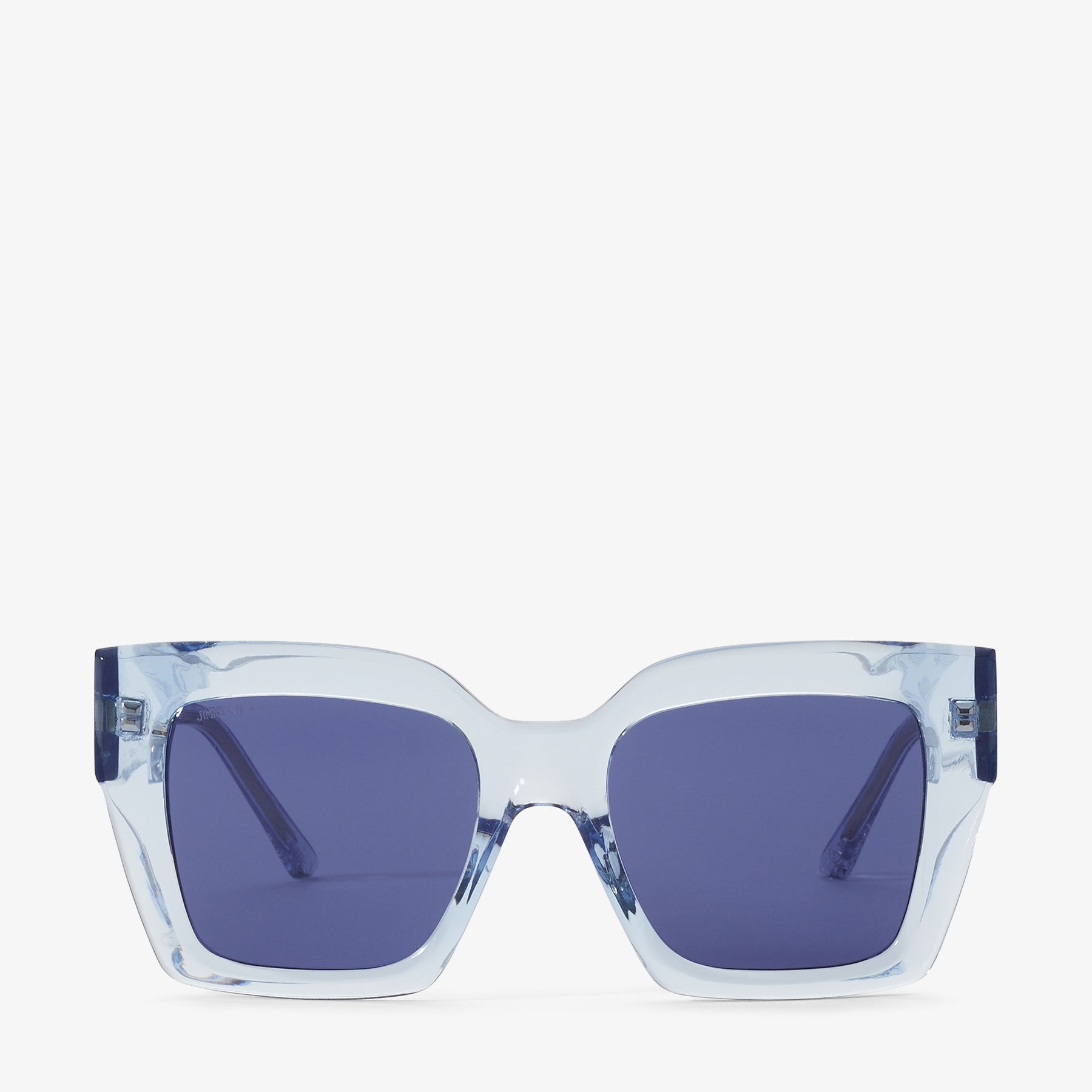 Eleni
Azure Square-Frame Sunglasses with Silver JC Emblem - 1