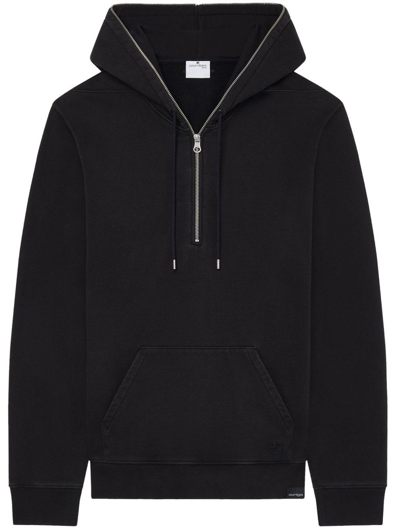 zipped fleece hoodie 1