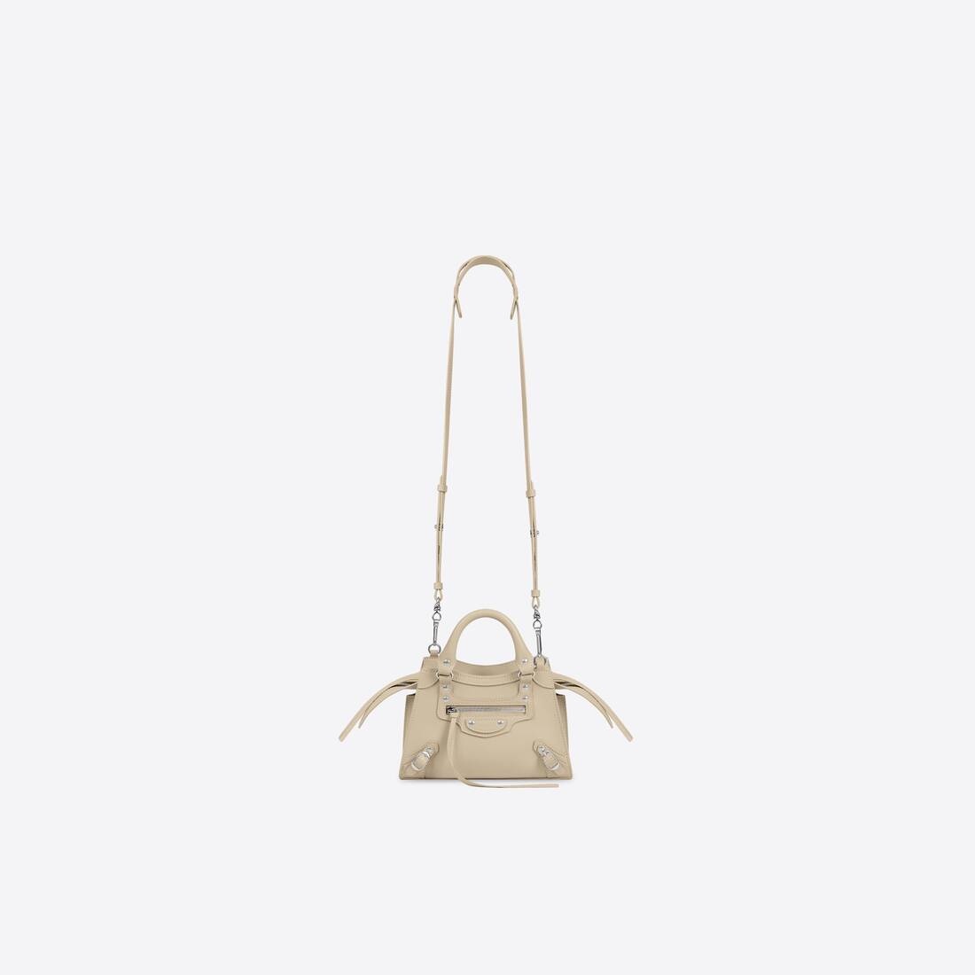 Women's Neo Classic Mini Handbag in Cream - 8