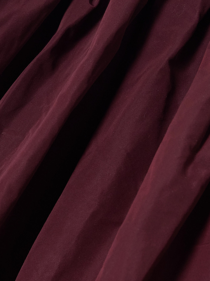 Gathered Taffeta Mini Skirt 4