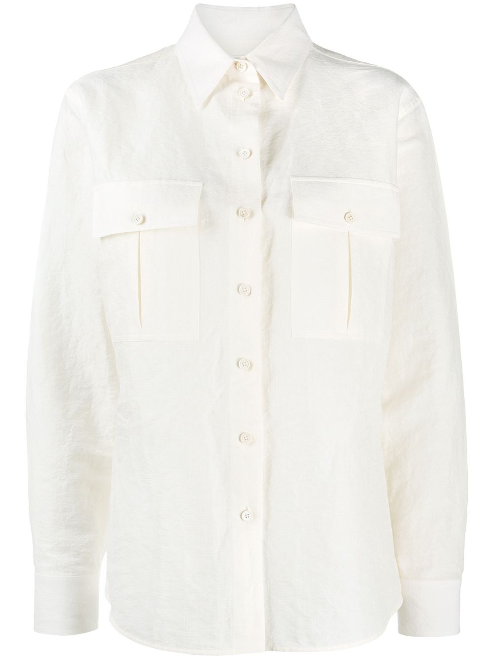 oversize patch pocket shirt - 1