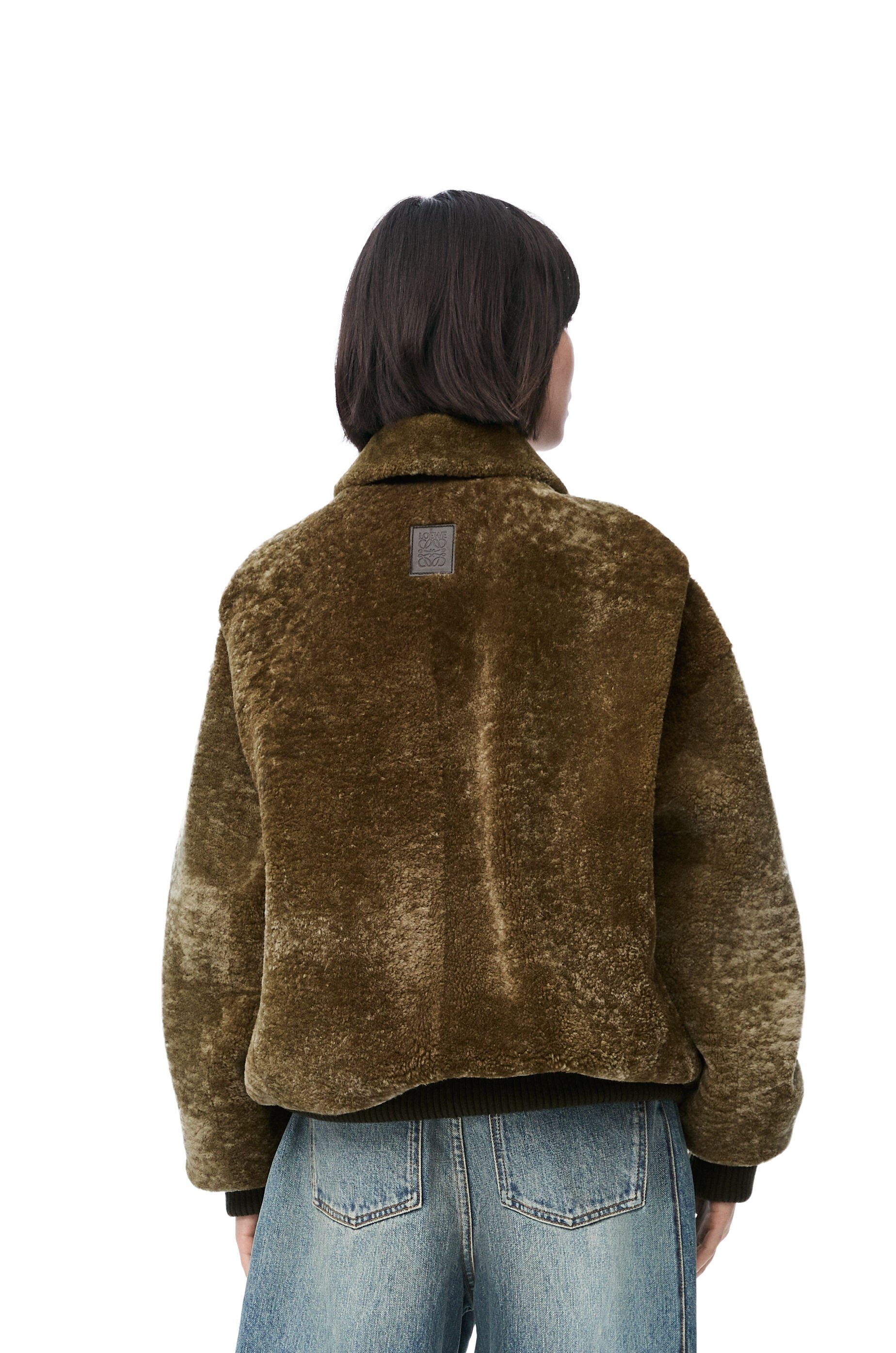 Zip-up jacket in shearling - 4