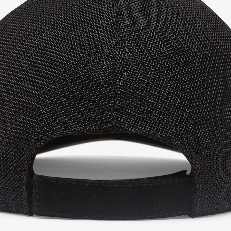 Black suede baseball cap - 2