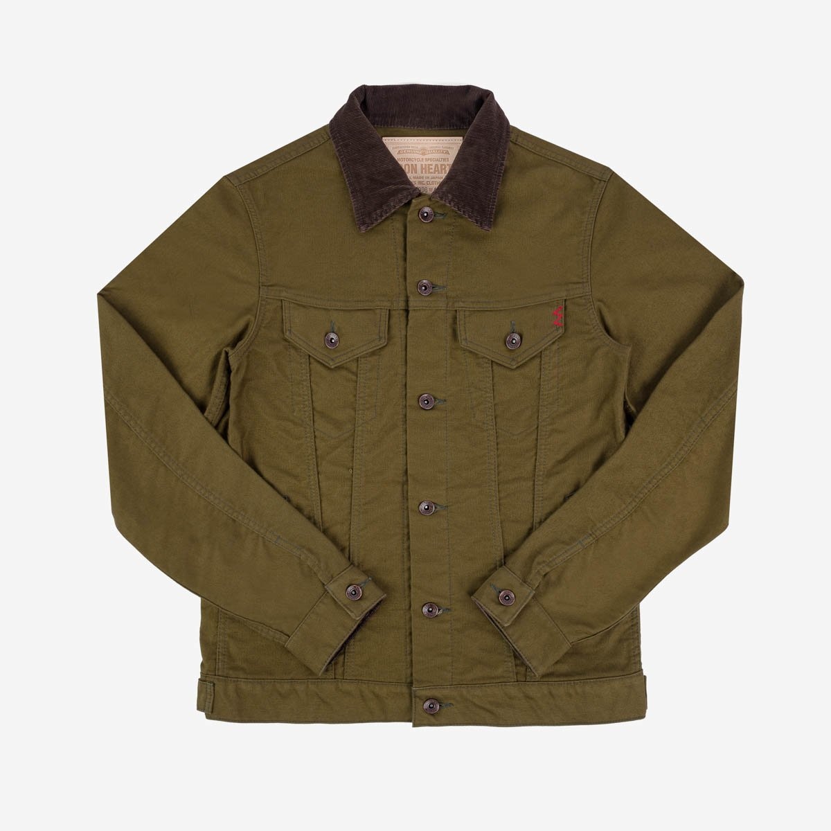 IH-526-ODG 12oz Whipcord Modified Type III Jacket - Olive Drab Green - 1
