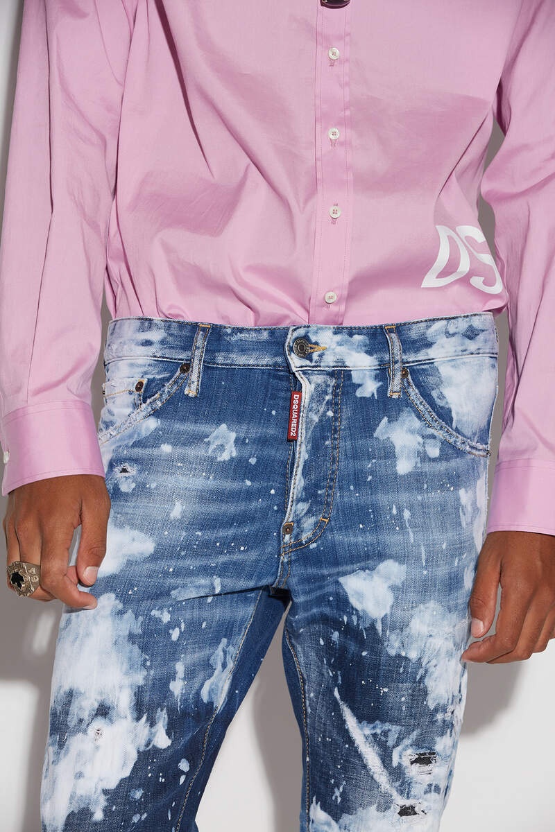 DSQUARED2 LIGHT SURFER WASH COOL GUY JEANS REVERSIBLE