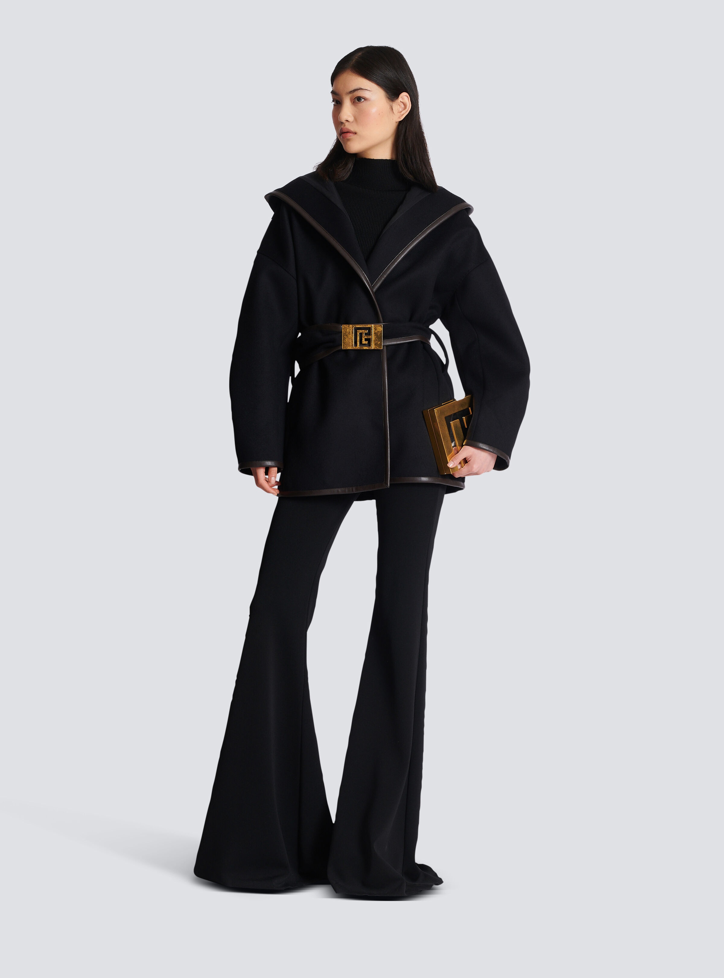 Belted wool coat - 2
