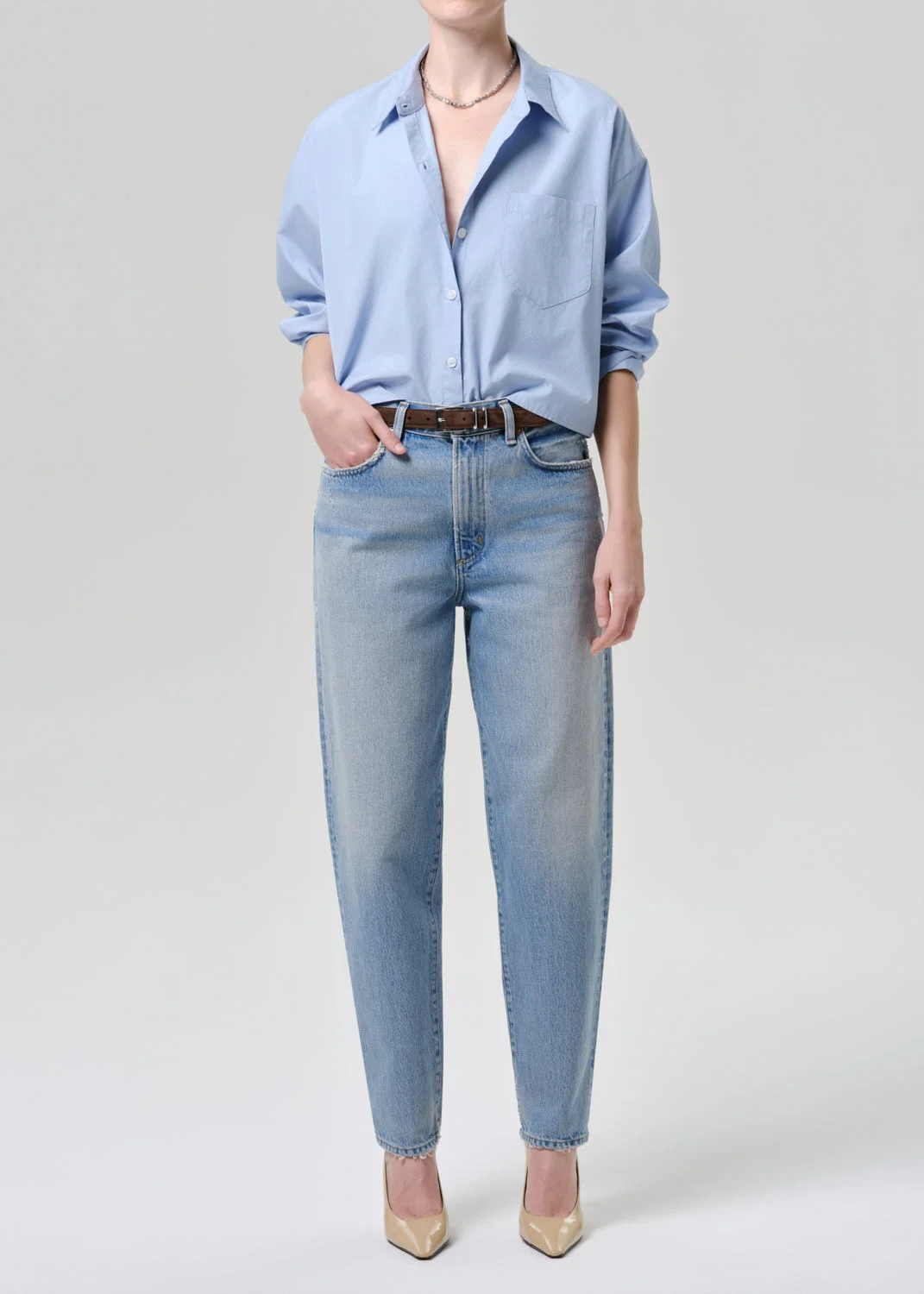 Petit Ami Shirt In French Blue - 1