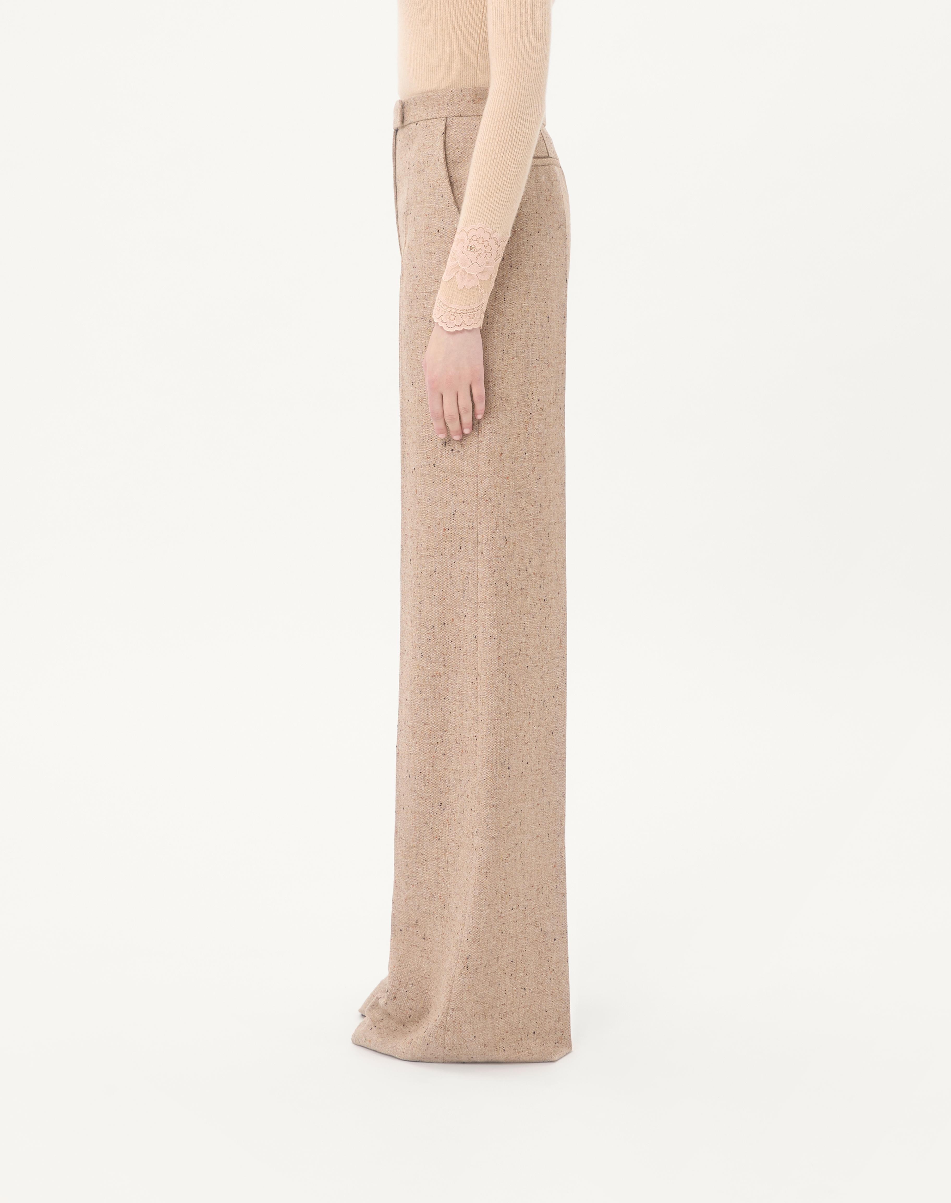 NATTÉ BUTTONED WEAVE PANTS - 4