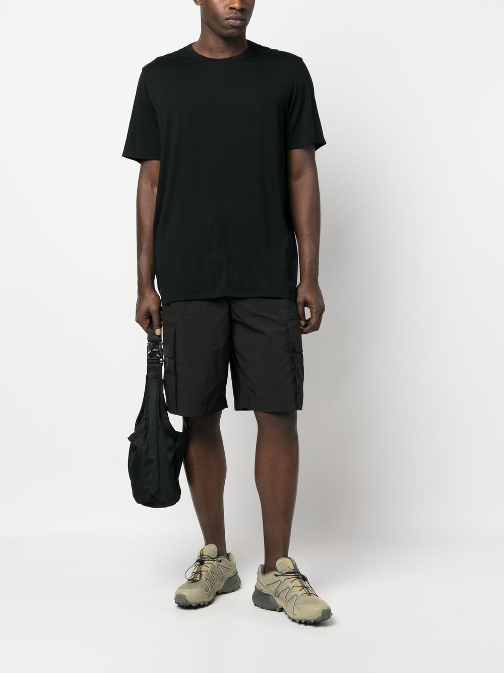 plain wool-blend T-shirt - 2
