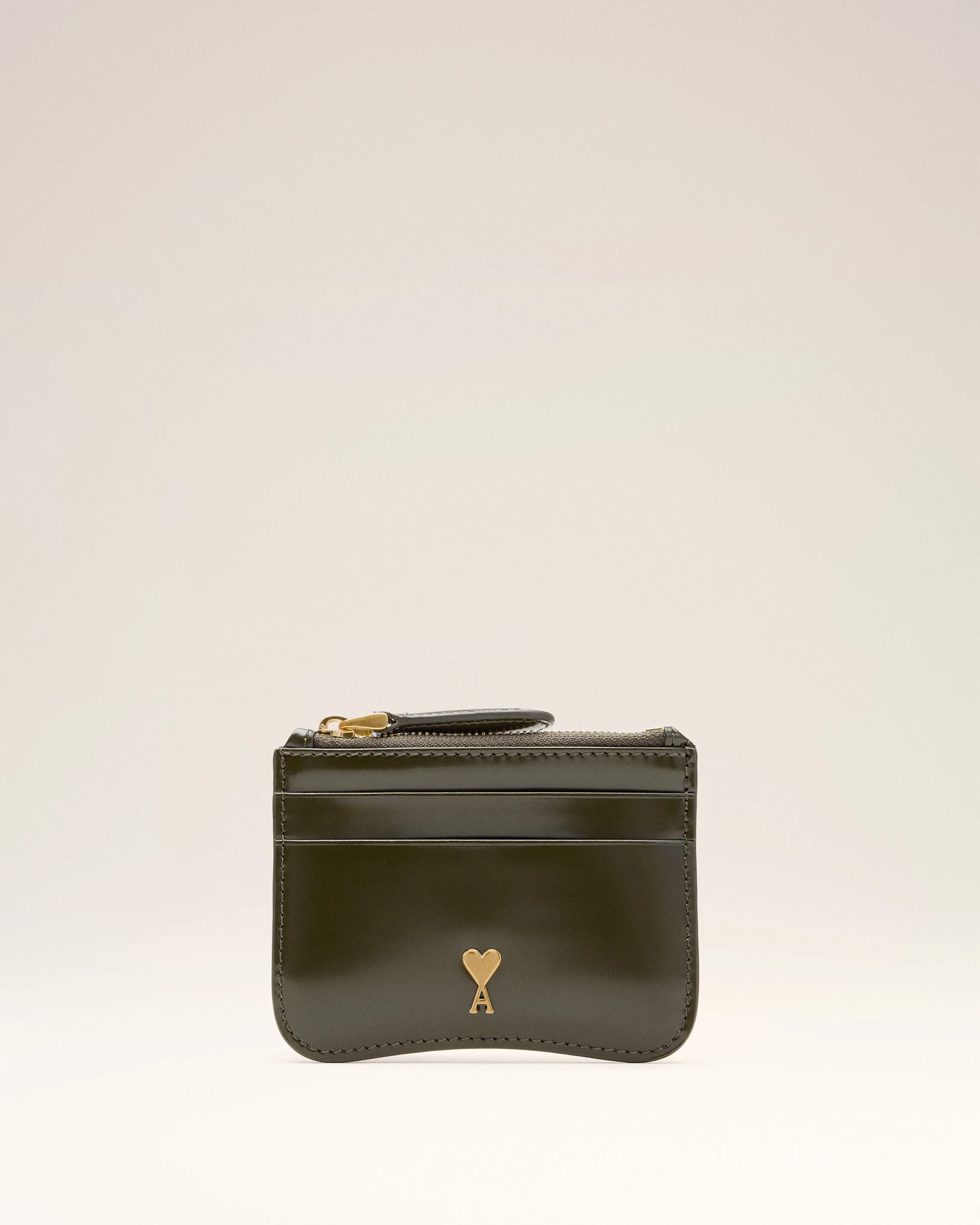 GREEN COW LEATHER PARIS PARIS ZIPPED CARD HOLDER - 1