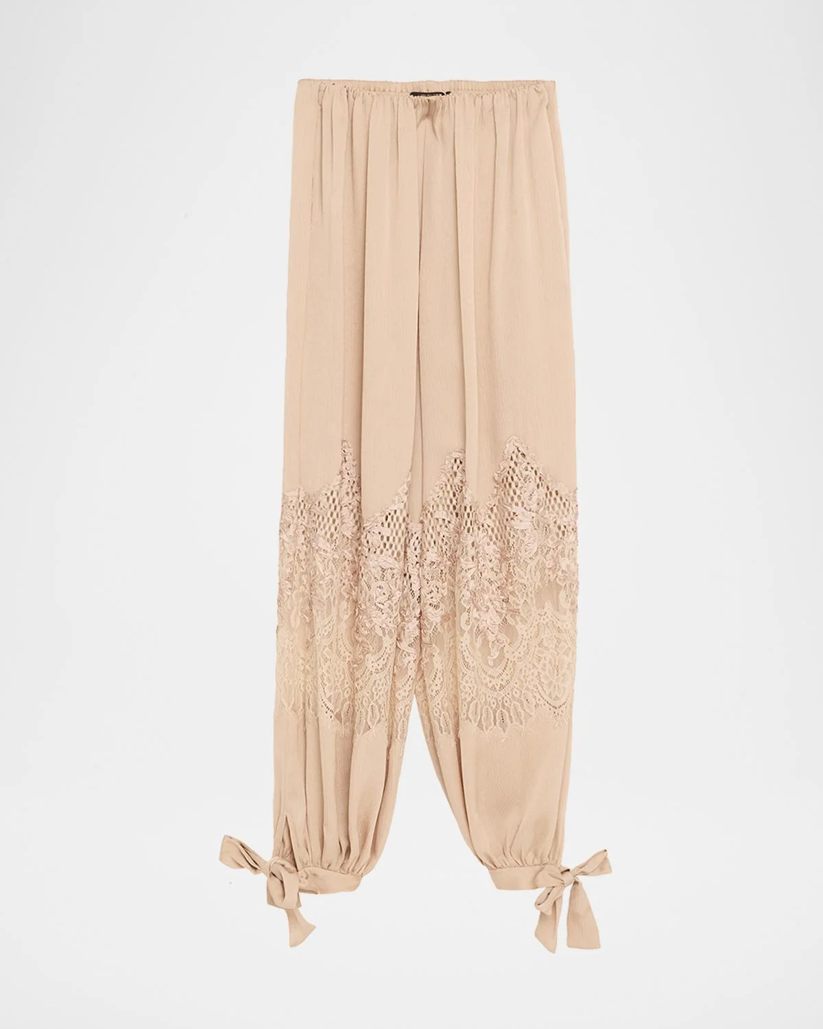 Corrine Lace-Inset Balloon Pants - 1