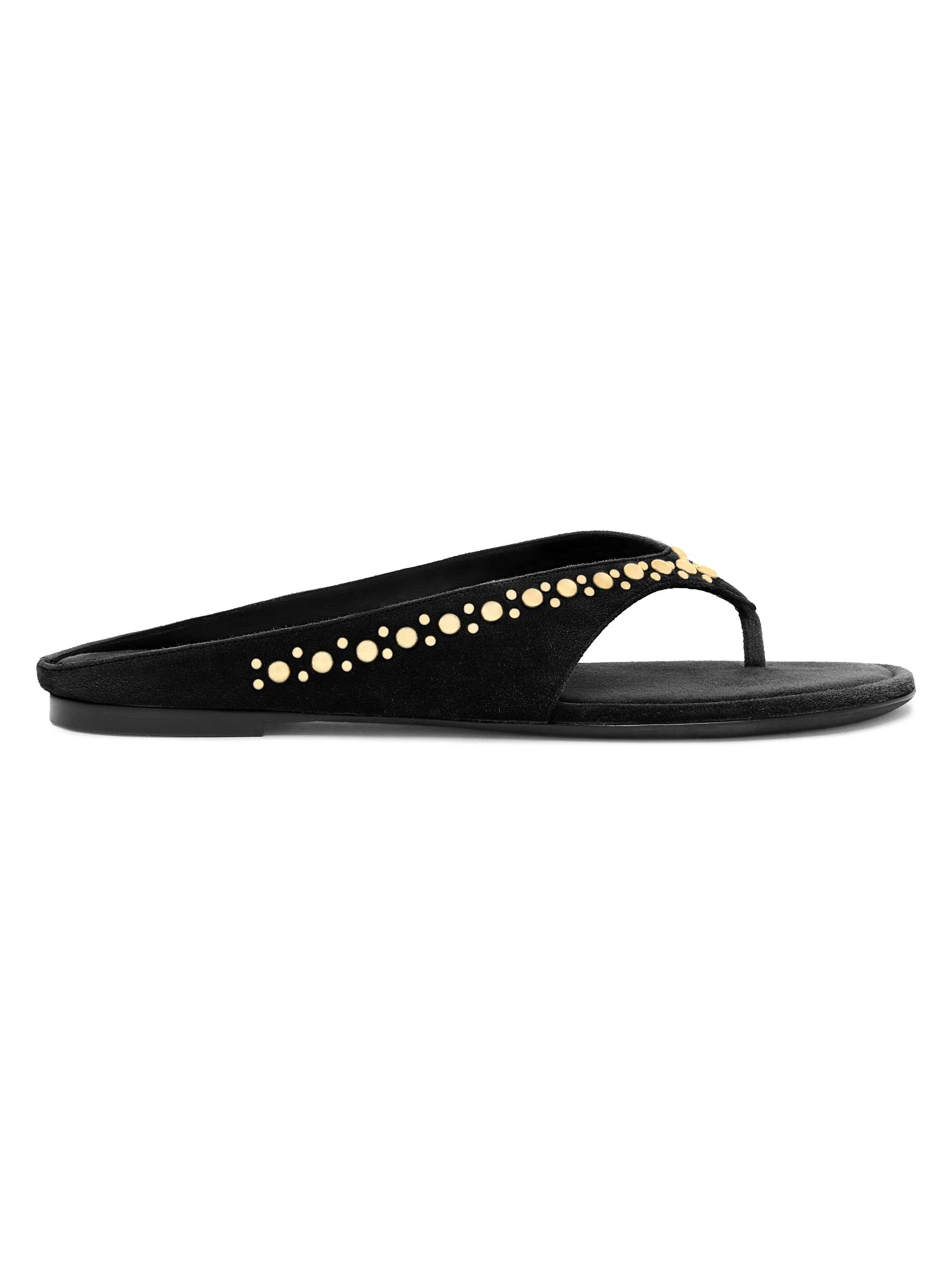 Women's Sun-Kissed Suede Sandals - Black - 1