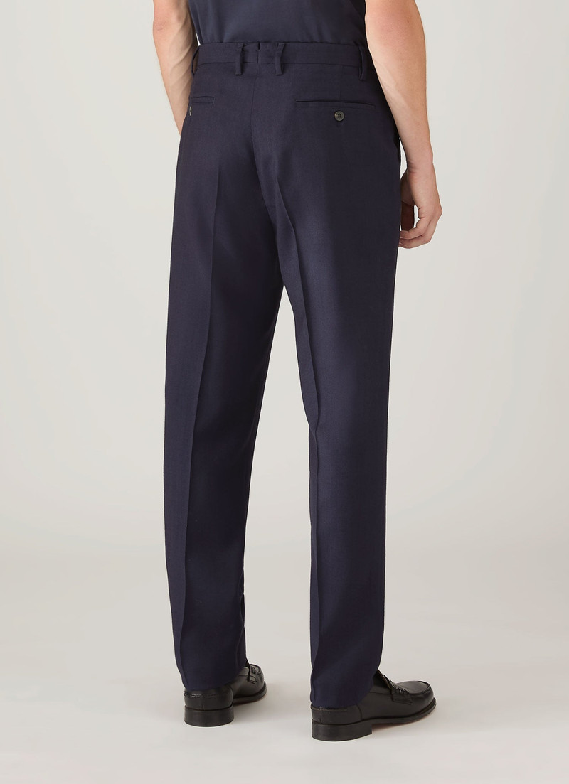 Pleated Wool Twill Trouser 5