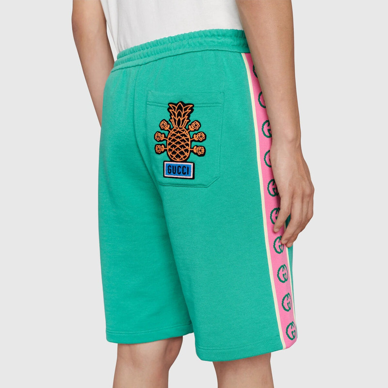 Gucci Pineapple cotton jersey shorts 6