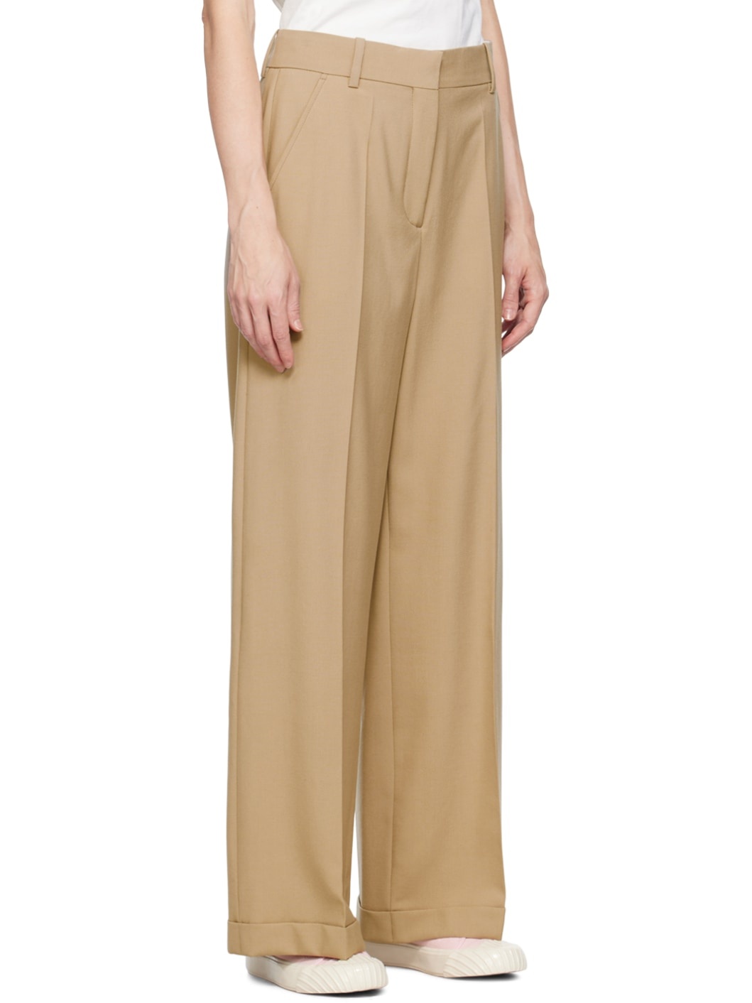 Beige Kenzo Paris Suit Trousers - 2