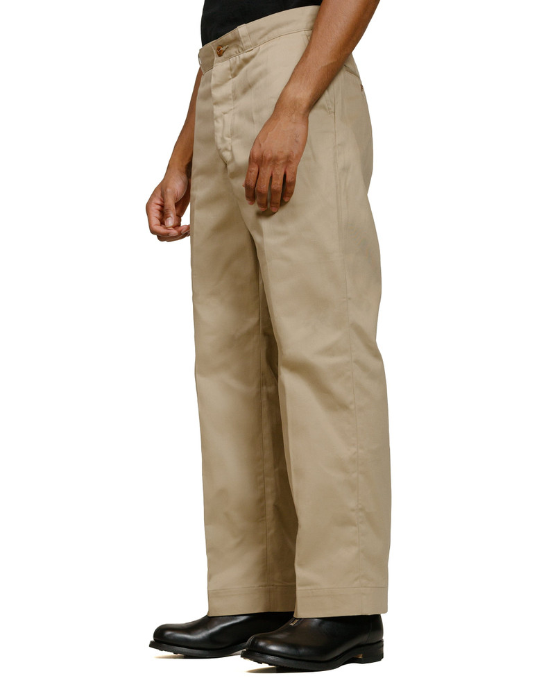 PHIGVEL MAKERS Co. Officer Trousers (Regular) Khaki Beige outlook