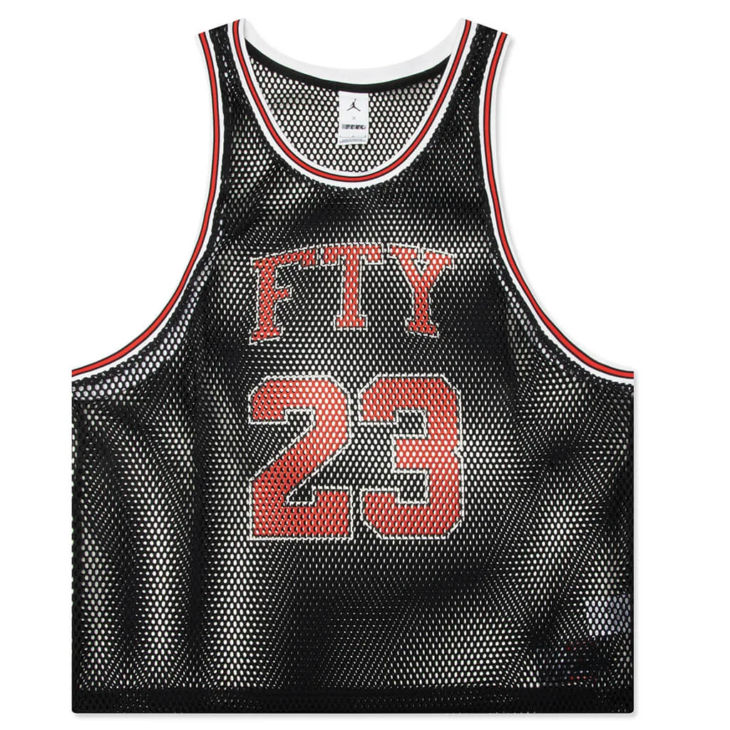 JORDAN X FTY BASKETBALL JERSEY - BLACK/LIGHT CRIMSON - 1