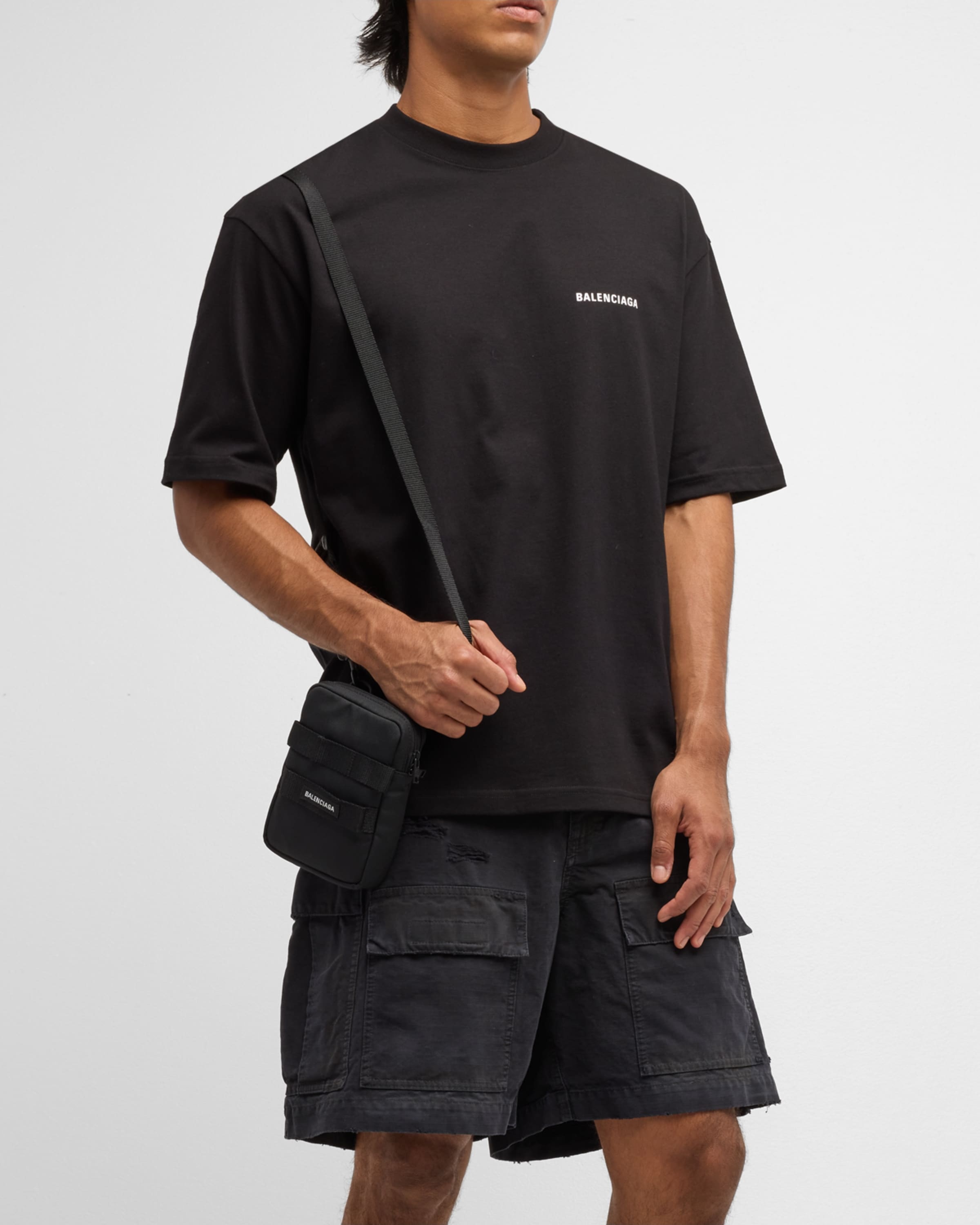 BALENCIAGA Men's Copyright Logo T-Shirt | neimanmarcus