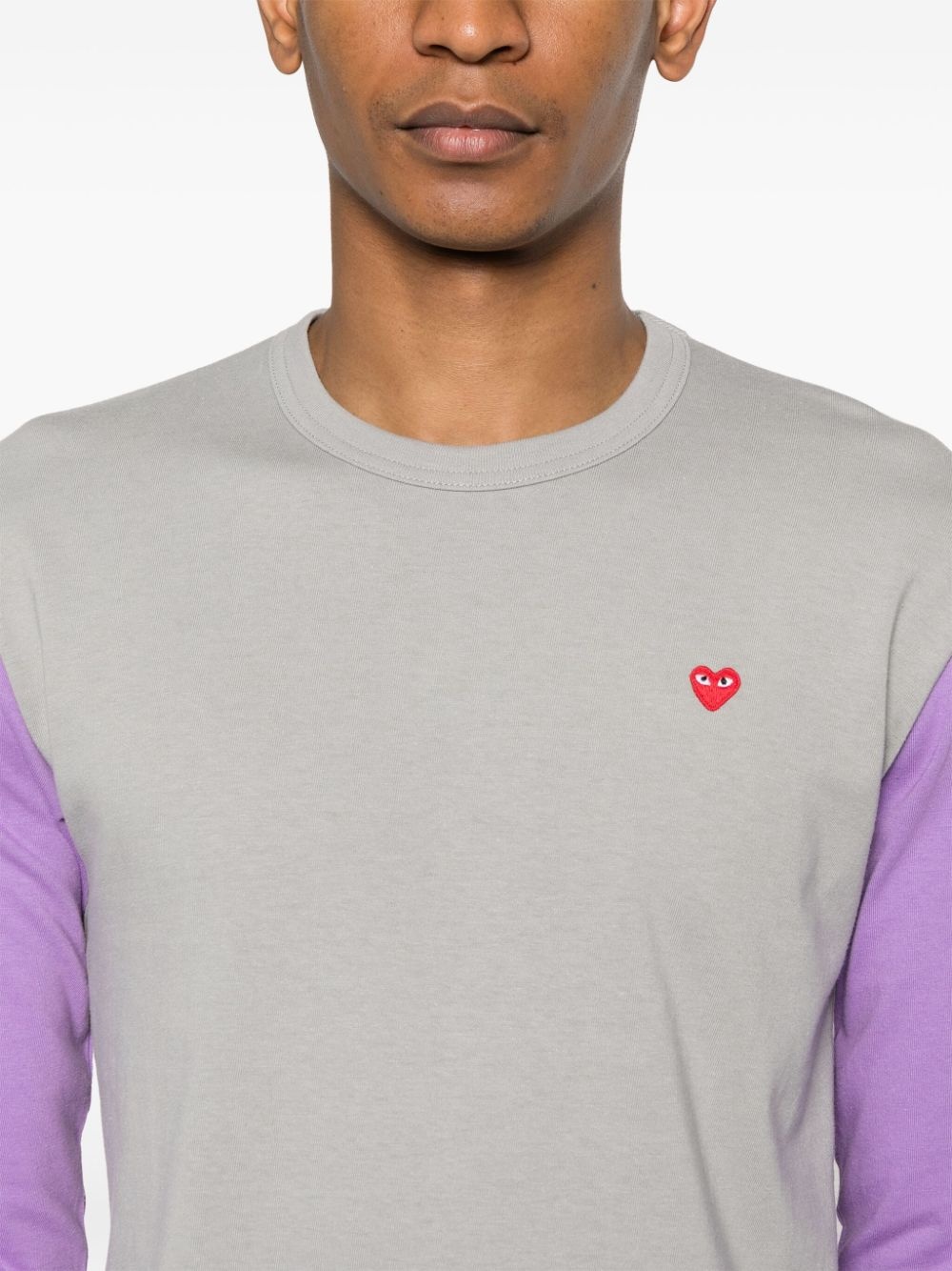 heart-patch T-shirt - 5