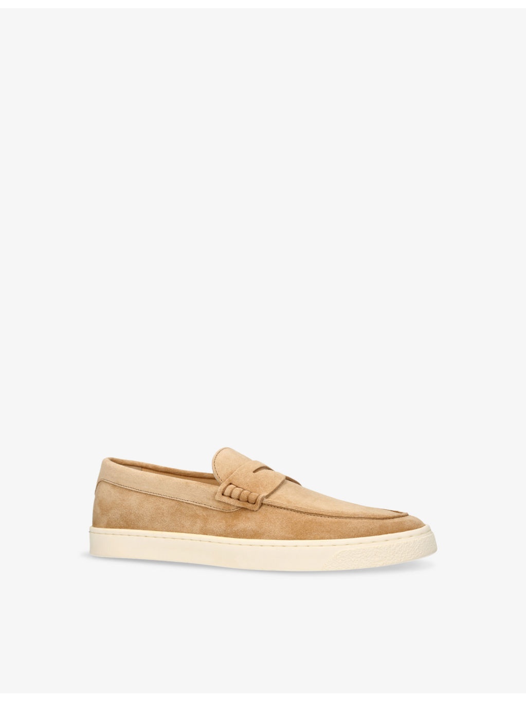 Hybrid Logo-Embroidered Suede Loafers - 3