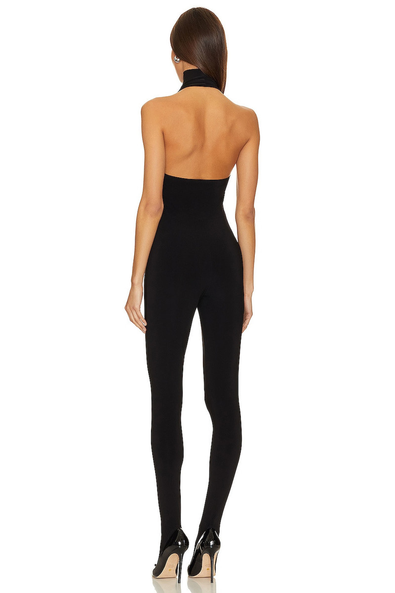 NORMA KAMALI X Revolve Halter Turtle Catsuit With Footsie outlook