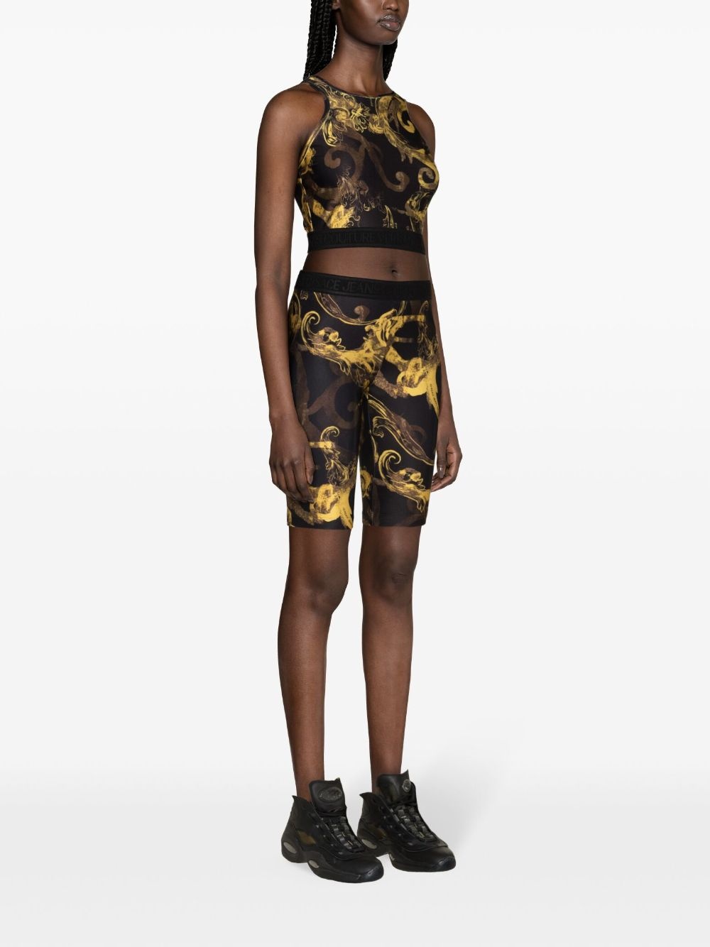 baroque-print tank top - 3