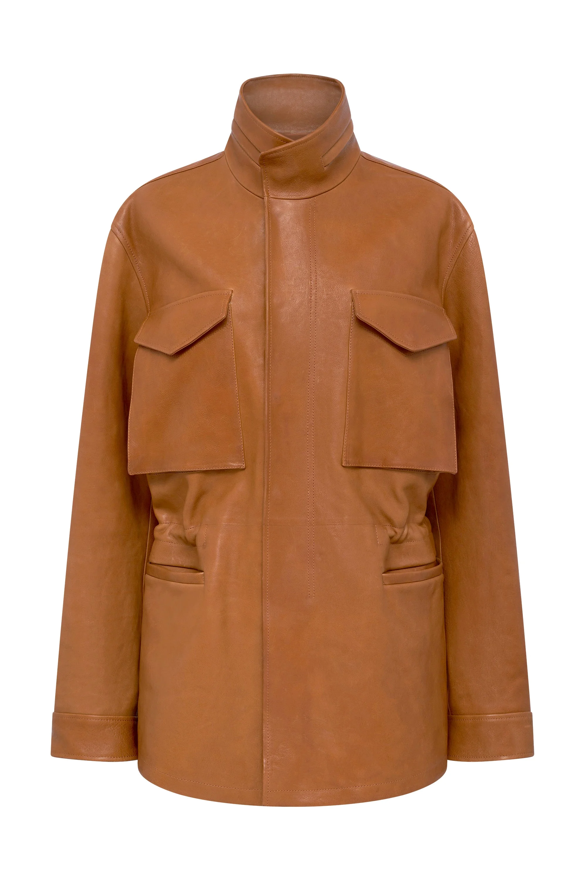 Darwin M65 Jacket in Cognac Vachetta Leather - 1