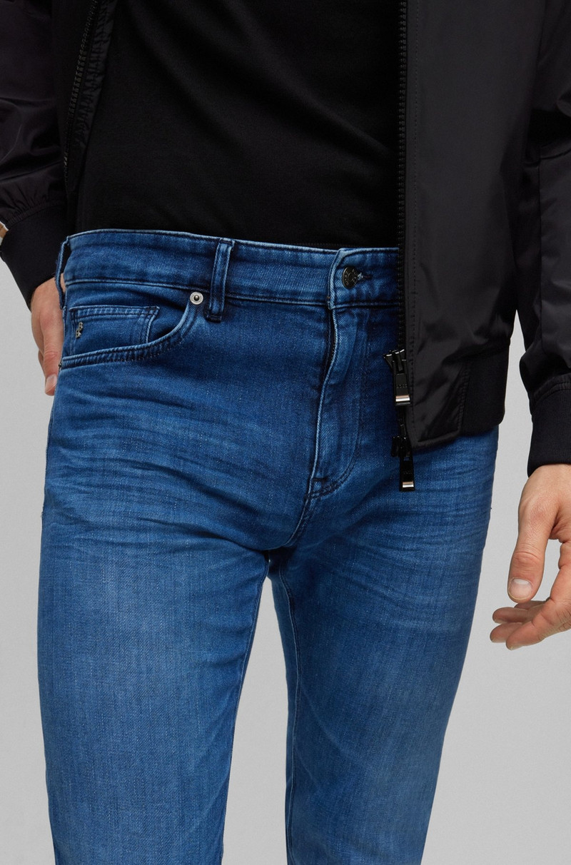 REGULAR-FIT JEANS IN BLUE ITALIAN DENIM 4