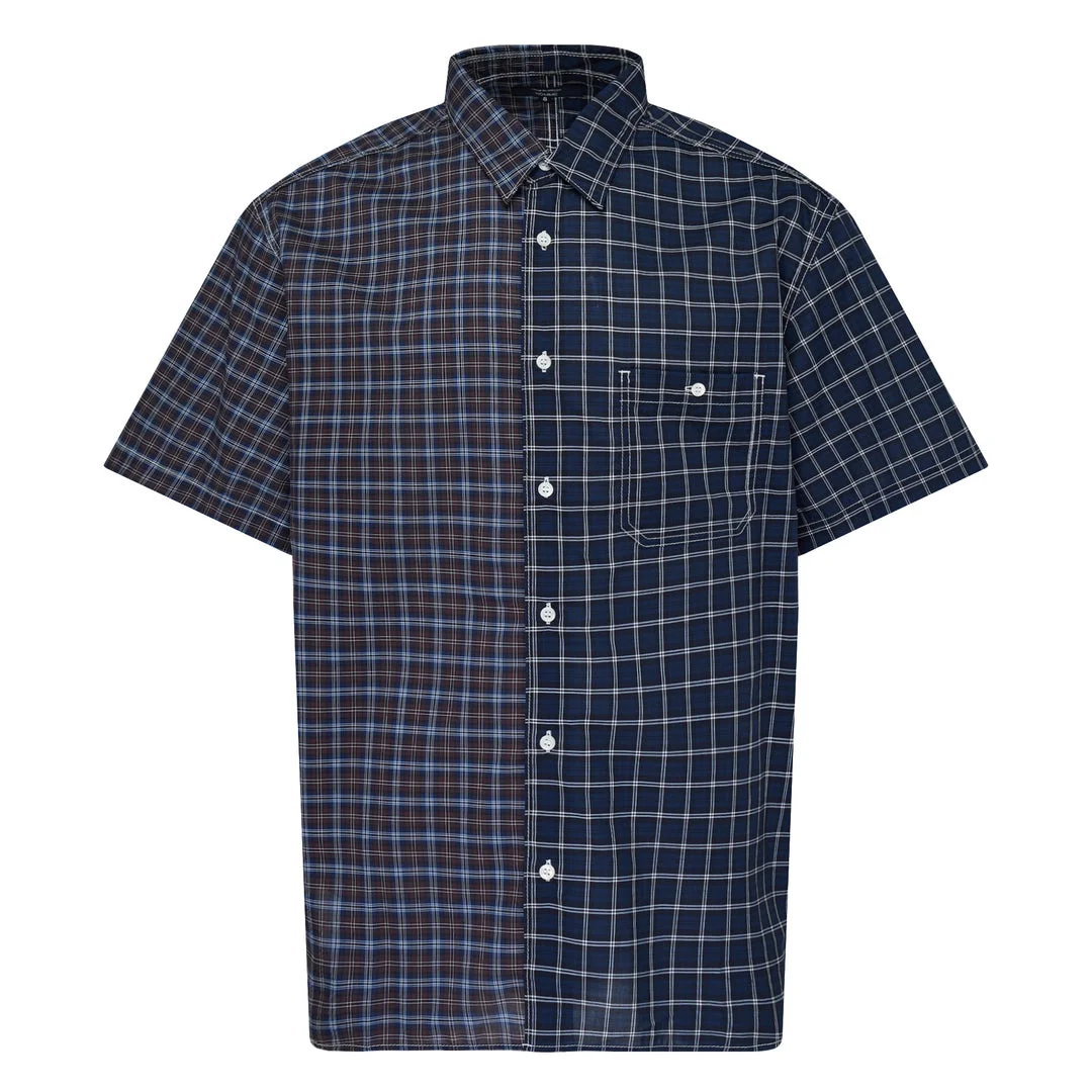 Multi Colour Grid Check Cotton Shirt - 1
