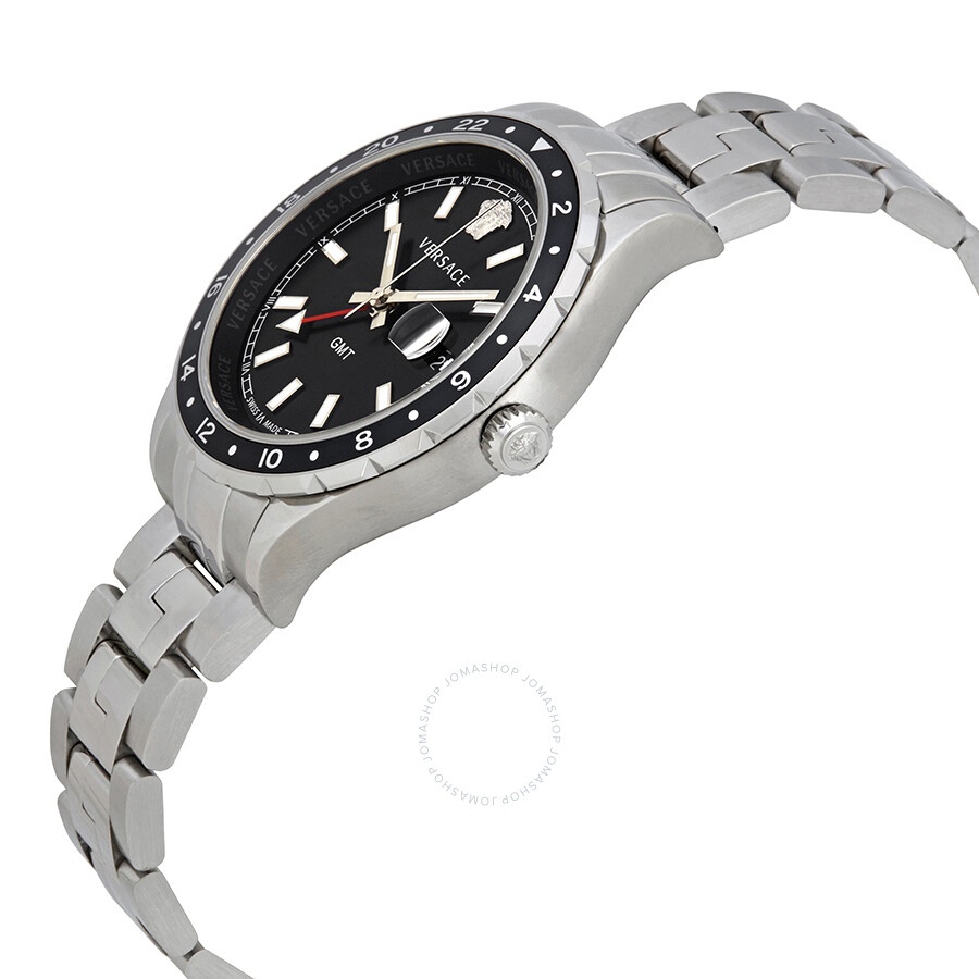 Versace Hellenyium GMT Black Dial Men's Watch V11100017 - 2