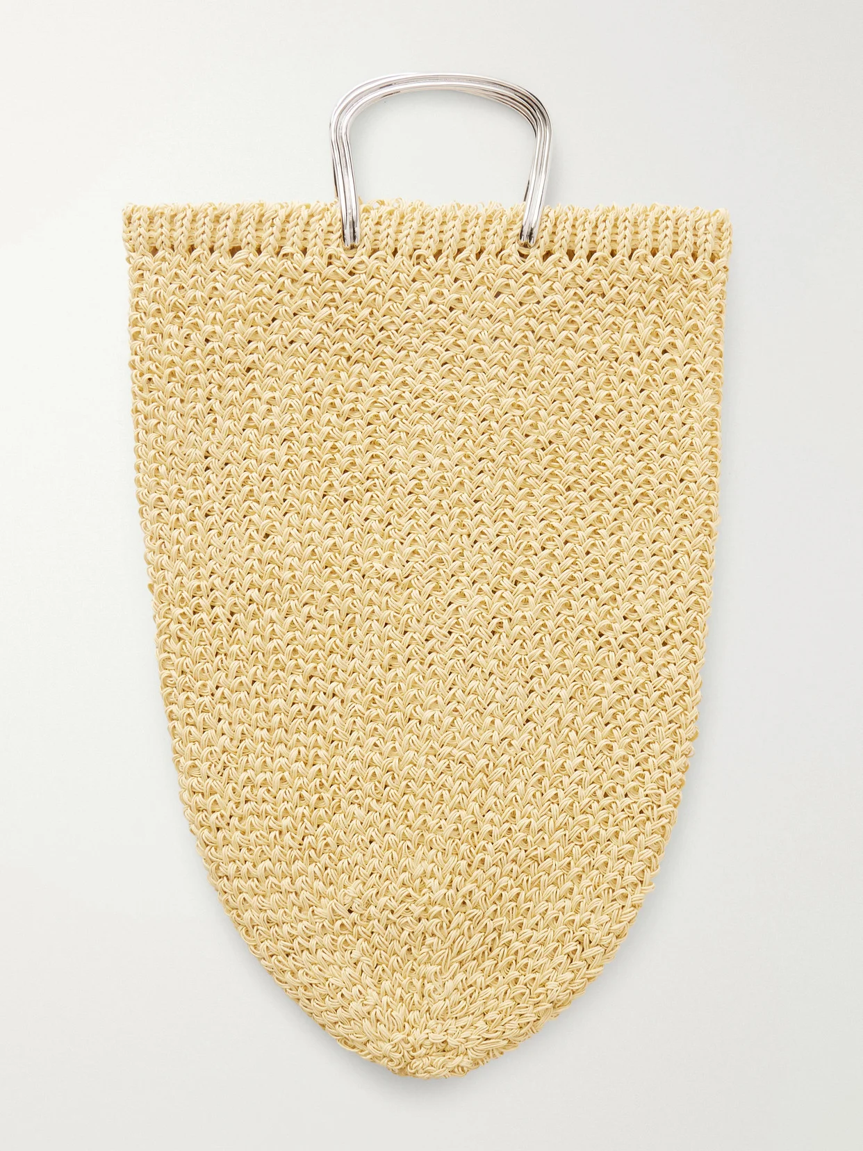 Woven Raffia Tote Bag - 1