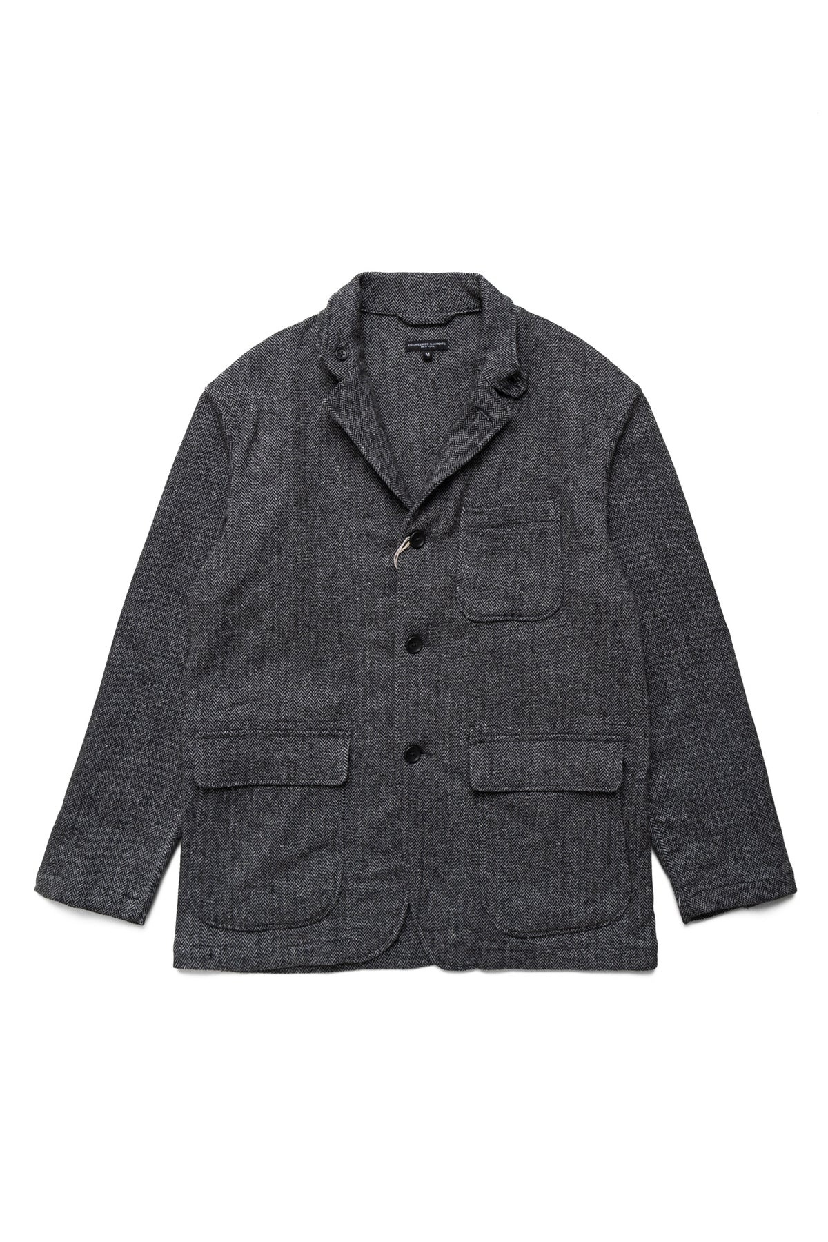 Loiter Jacket Poly Wool Herringbone - Grey - 1