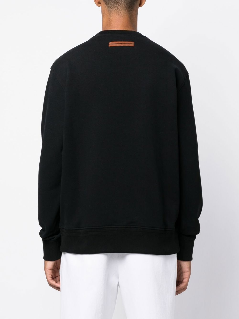 chest logo-print detail sweatshirt - 4