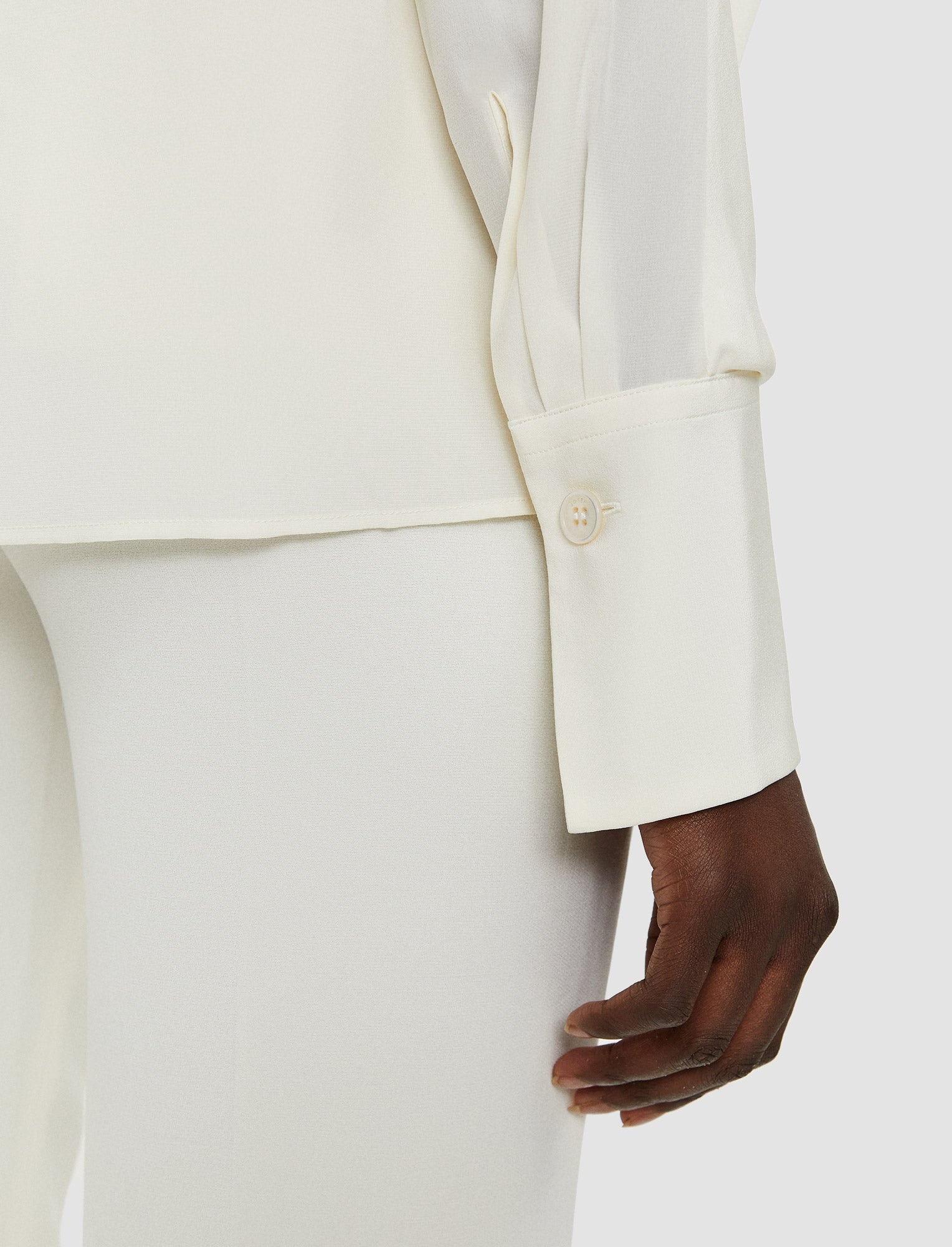 Silk Crepe de Chine Bailie Blouse - 6