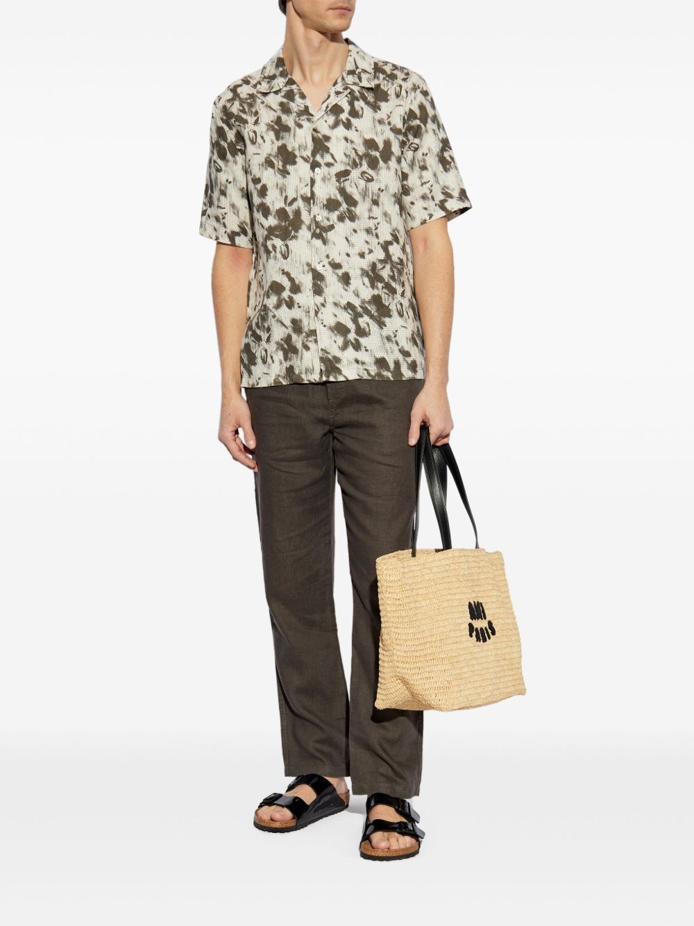 abstract-print short-sleeve shirt - 2