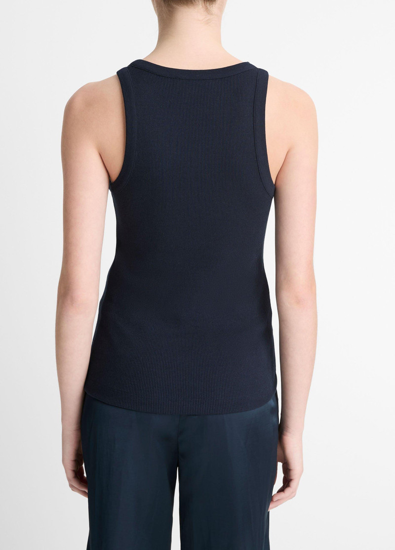 Vince Ribbed Scoop-Neck Tank outlook