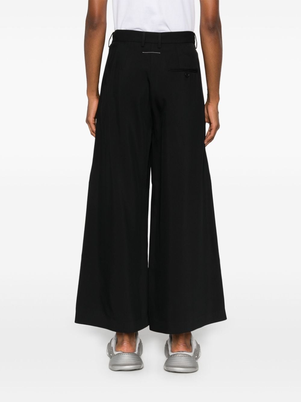 pleat-detail trousers - 4