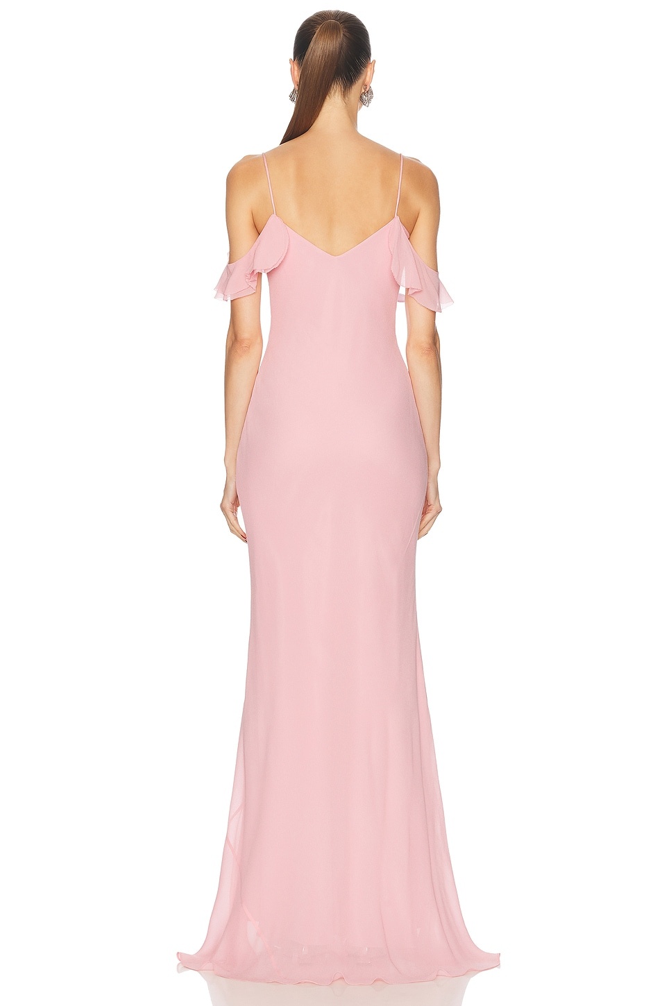 Georgette Flower Maxi Dress - 4