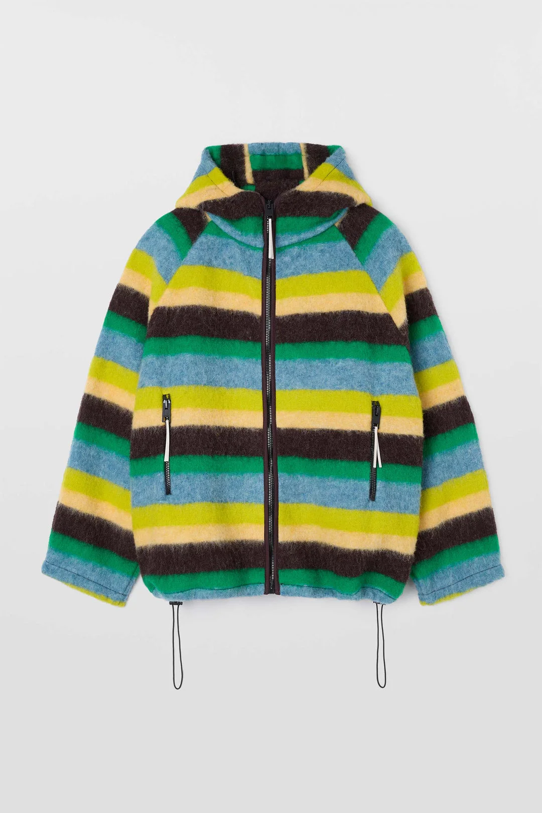 SHERPA HOODIE / multicolor stripes - 1
