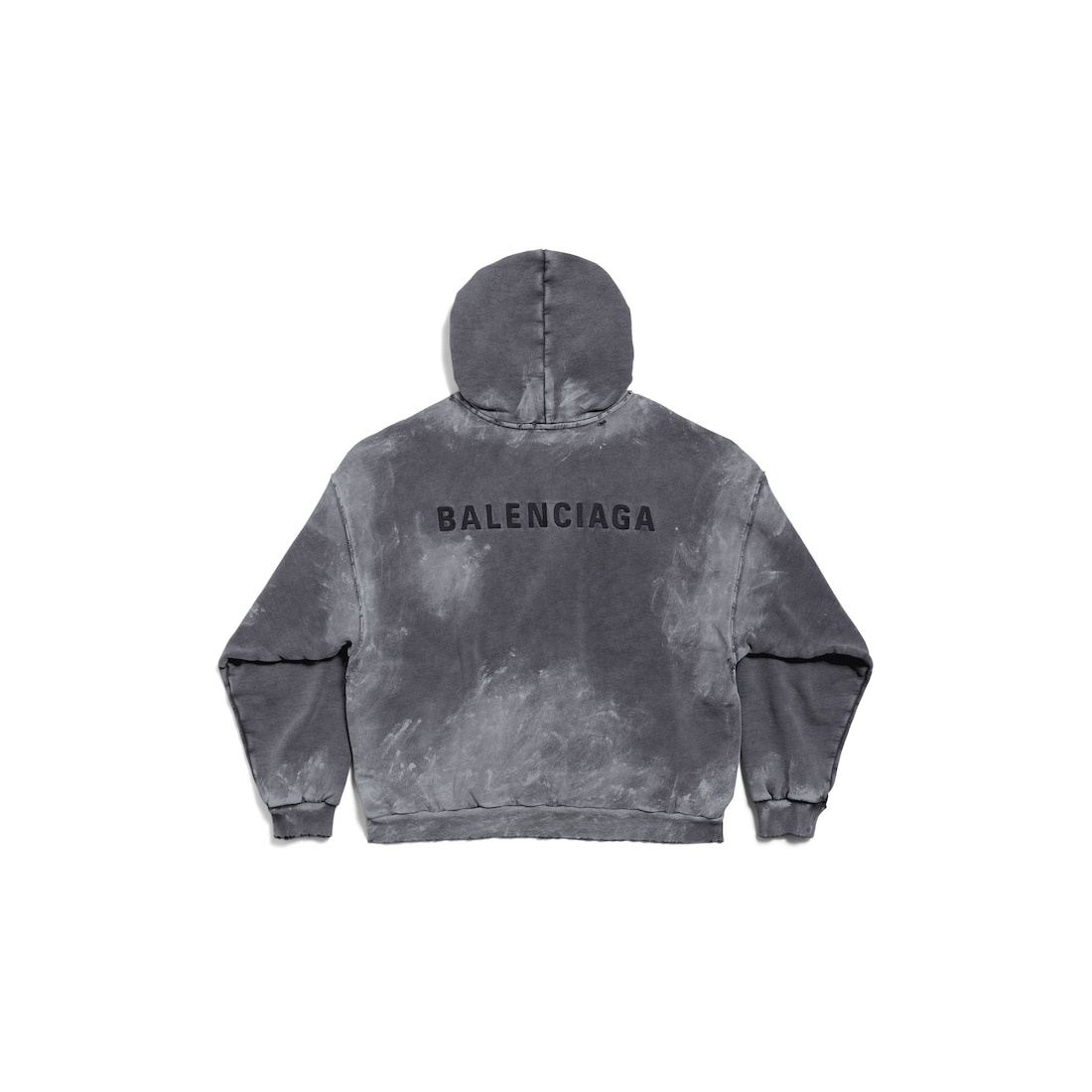 Men's Balenciaga Back Hoodie Medium Fit in Grey - 7