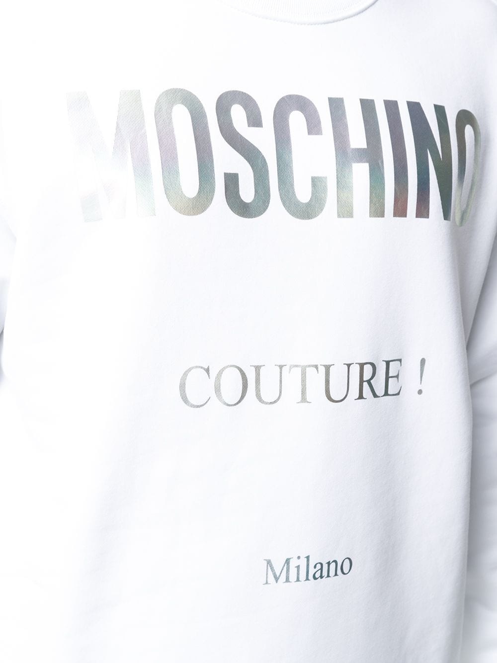 metallic logo sweatshirt - 5