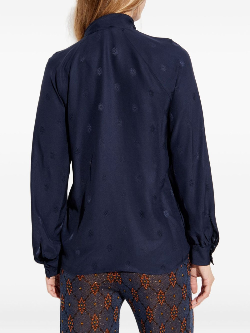 bow long-sleeved blouse 4
