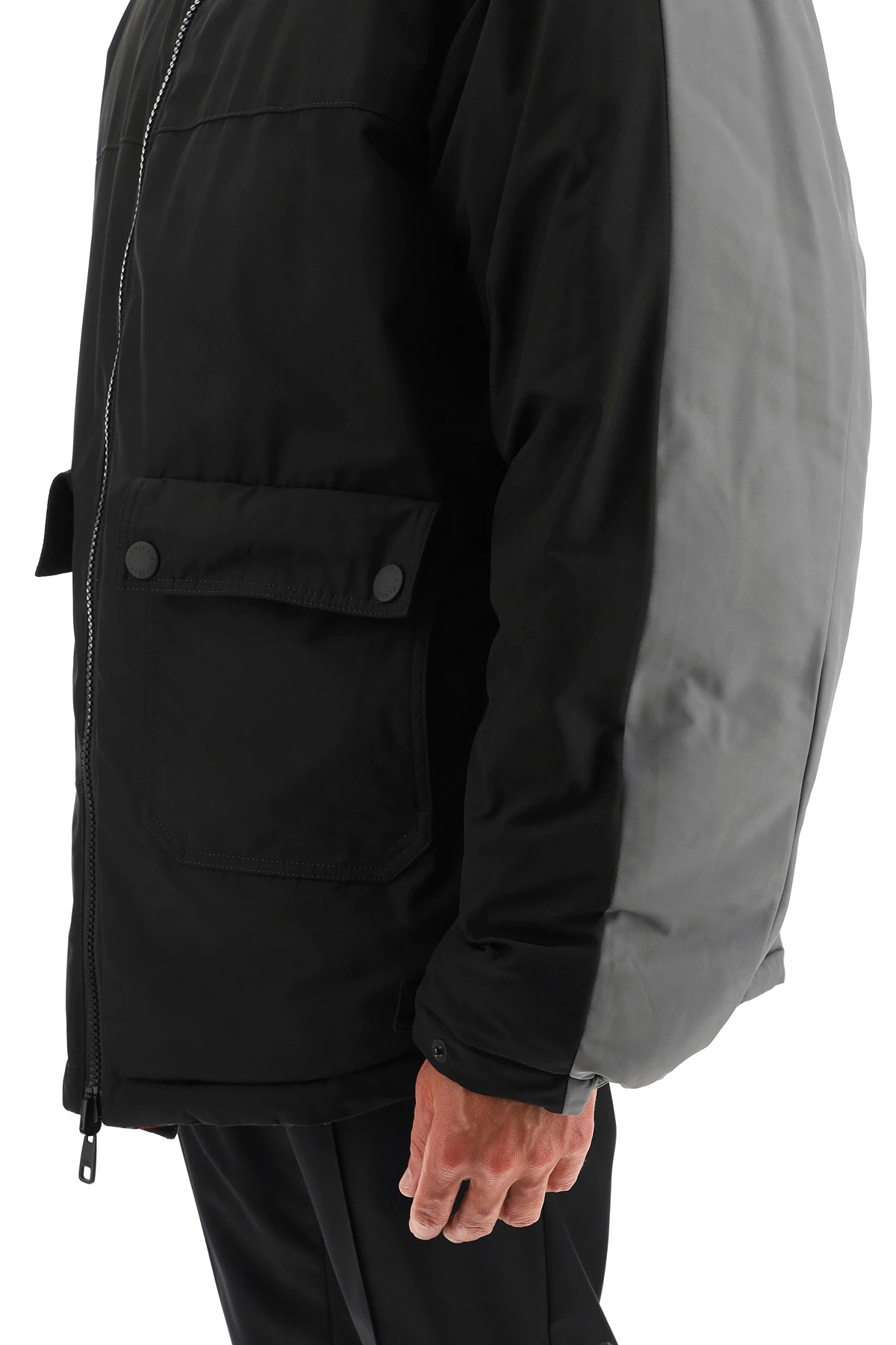 REVERSIBLE DOWN JACKET WITH REFLECTOR LOGO - 5