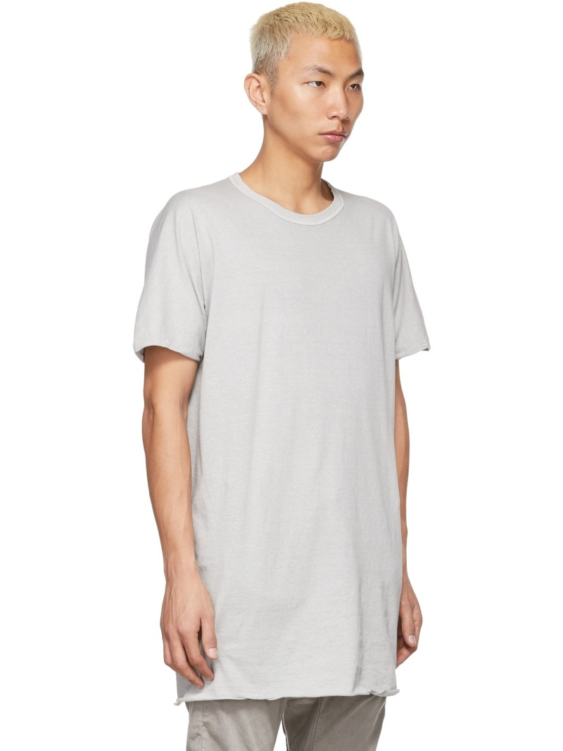 Grey Garment-Dyed One-Piece T-Shirt 2