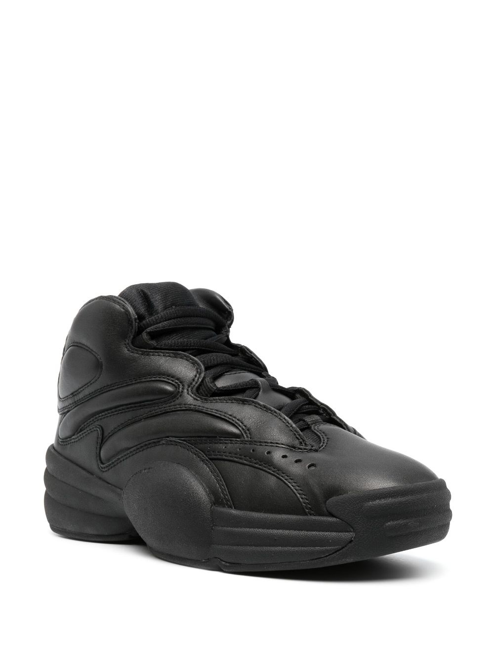 padded-panel low-top sneakers - 2