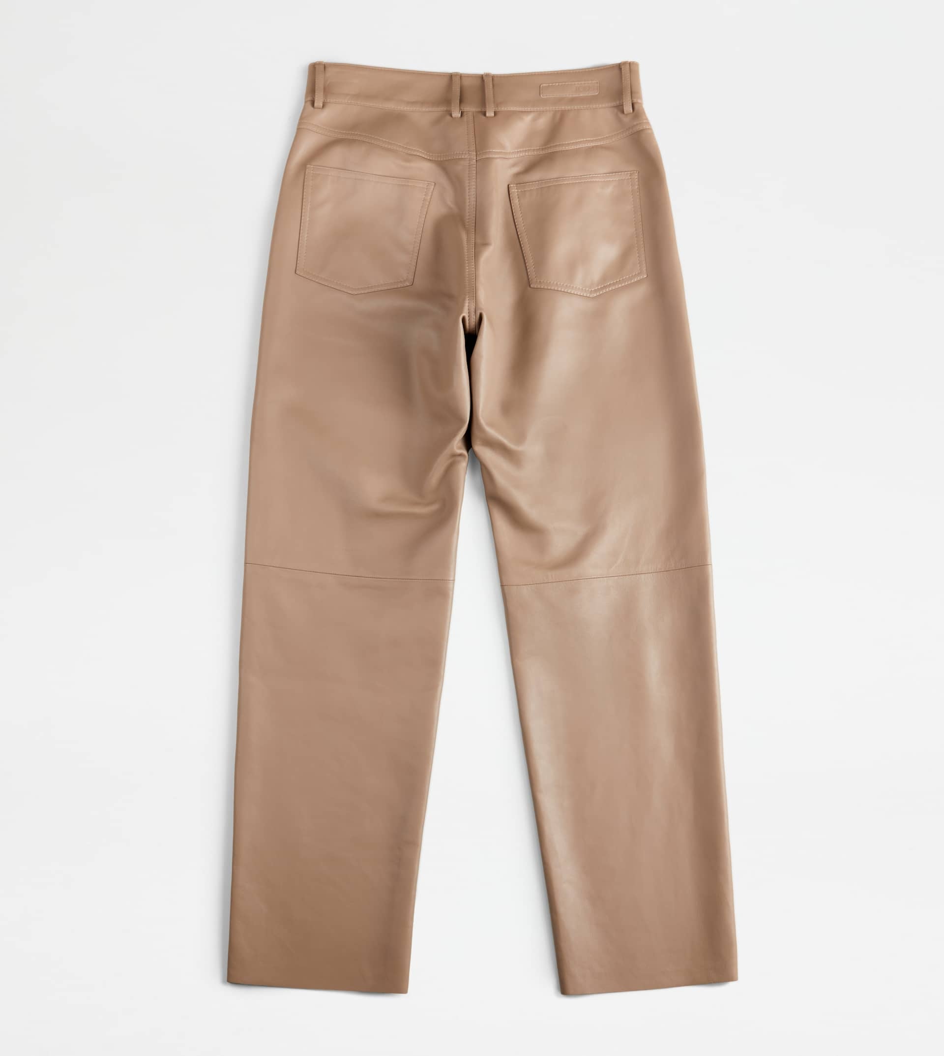 5 POCKET PANTS IN LEATHER - BROWN - 6