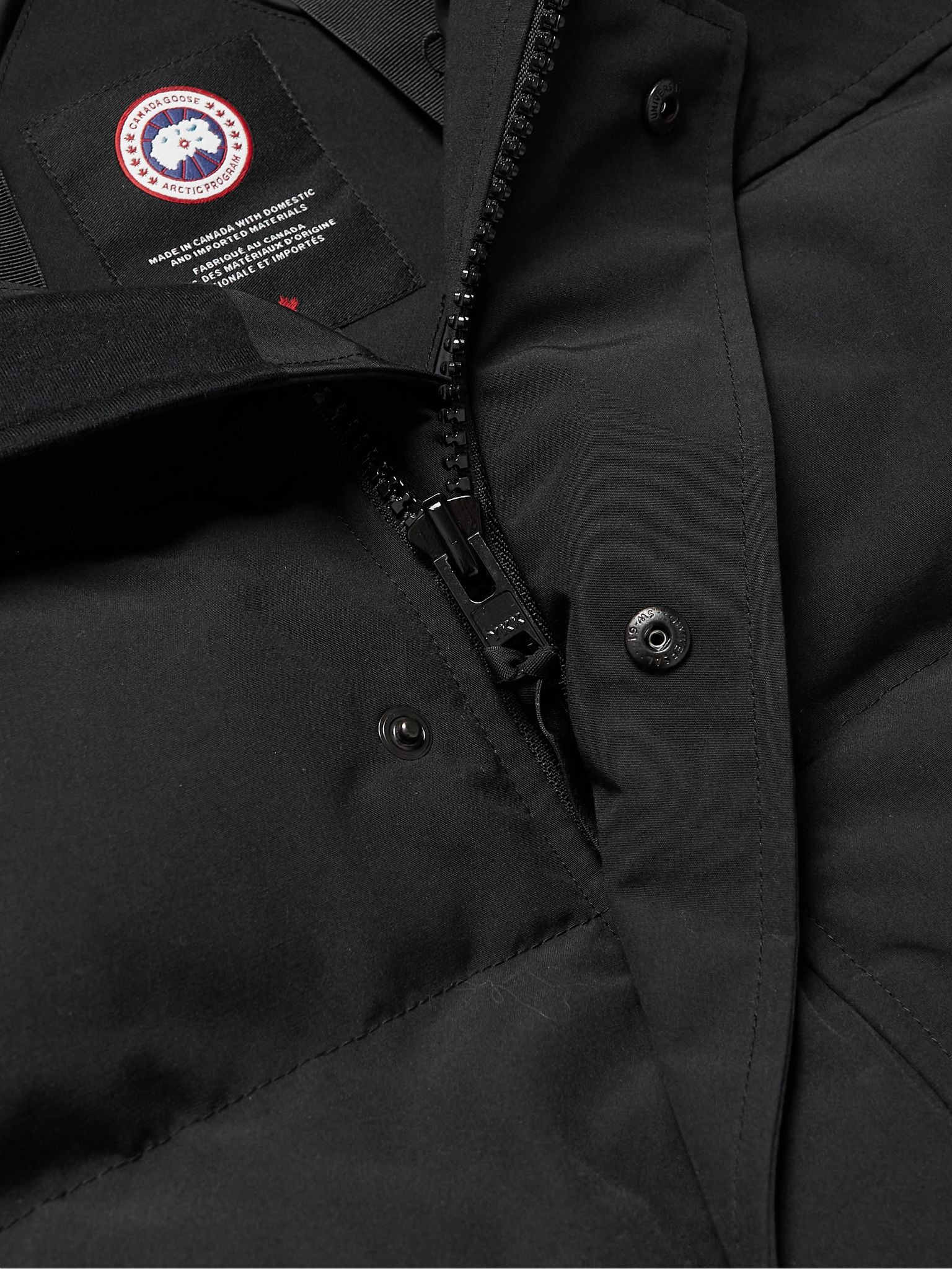 Macmillan Logo-Appliquéd Quilted Shell Hooded Down Parka Black - 4